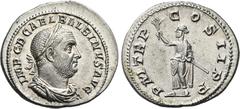 The Roman Empire The Dioscuri Collection. The Roman Empire. Balbinus, 22nd April – 29th July 238. Denarius April-July 238, AR 19 mm, 3.23 g. IMP C D CAEL BALBINVS AVG Laureate, draped and cuirassed bu