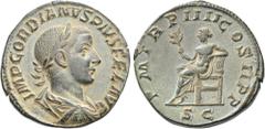 The Roman Empire The Geoffrey Cope Collection of Ancient Greek and Roman Bronzes. The Roman Empire. Gordian III, 238 – 244. Description Sestertius, Roma 240-244, Æ 30 mm, 18.58 g. IMP GORDIANVS PIVS F