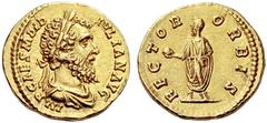 The S.C. Markoff Collection of Roman Coins The Roman Empire Didius Julianus, 28th March – 1st June 193 Aureus 193, AV 6.87 g. IMP CAES M DID – IVLIAN AVG Laureate and draped bust r. Rev. RECTOR – ORBI