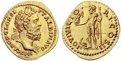 The S.C. Markoff Collection of Roman Coins The Roman Empire Clodius Albinus augustus, 193 – 195 Aureus, Lugdunum 195-197, AV 6.76 g. IMP CAES D CLOD SE – PT ALBIN AVG Laureate bust r., with drapery on