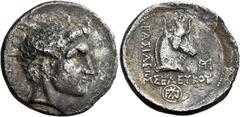 The Seleucid kings. Antiocus I Soter, 281 – 261 Tetradrachm, uncertain mint 26, associated with Aï Khanoum (Kritt's "Mint C") circa 281, AR 28 mm, 13.69 g. Diademed, horned head of Seleucus I r. Rev. 