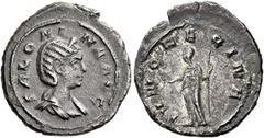 The Roman Empire Salonina, wife of Gallienus Quinarius 255-256, Billon 15 mm, 1.5 g. SALONI – NA AVG Diademed and draped bust r. Rev. IVNO REGINA Juno standing l., holding patera in r. hand and sceptr