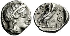 A very interesting collection of Jewish coins and coins of the Levant The coinage of Philistia Gaza Tetradrachm, Gaza (?), last quarter of the fifth century BC, AR 16.79 g. Head of Athena r. with fron