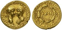 The Roman Empire Nero Augustus, 54 - 68 No.: 32 Schätzpreis - Estimate CHF 14000.- Aureus October - December 54, 7.58 g. AGRIPP AVG DIVI CLAVD NERONIS CAES MATER Confronted busts of Nero, bare-headed 