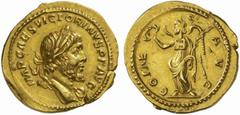 The Roman Empire Victorinus, 269 - 271 No.: 203 Schätzpreis - Estimate CHF 30000.- Aureus, Cologne late 269, 5.34 g. IMP CAES VICTORINVS AVG Laureate bust r., drapery on l. shoulder. Rev. COME - S AVG