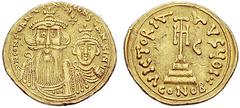 The Byzantine Empire The mint is Constantinopolis unless otherwise stated Constans II, September 641 – 15 July 678, with colleagues from 654 Solidus, Syracuse 654-659, AV 4.32 g. dN CONSTATINYS CONSTA