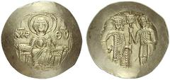 The Byzantine Empire The mint is Constantinopolis unless otherwise stated Manuel I, Comnenus 8 April 1143 – 24 September 1180 Aspron trachy, Thessalonica 1160-1167 (?), EL 2.18 g. The Virgin nimbate s