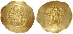 The Byzantine Empire John II Comnenus, 1118 – 1143, with colleagues from 1119 Lot of 2 coins: Aspron trachy, EL 4.38 g.; Aspron trachy, EL 3.23g. Sear 1942 (2). Very fine