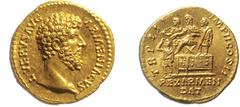 JDL Collection Part II: Roman Coins THE ROMAN EMPIRE. LUCIUS VERUS, March 7, 161–January/February 169. Aureus, Rome 163–164, AV 7.25 g. Obv. L VERVS AVG – ARMENIACVS His bare head right; border of dot