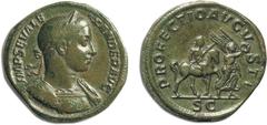 JDL Collection Part II: Roman Coins THE ROMAN EMPIRE. SEVERUS ALEXANDER, March 14, 222–February/March 235. Sestertius, Rome 231, Æ 20.76 g. Obv. IMP SEV ALE-XANDER AVG His laureate and cuirassed bust 