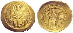 The Byzantine Empire Constantine X Ducas, 1059 – 1067 Histamenon circa 1059-1067, AV 4.36 g. Christ, nimbate, enthroned facing, raising r. hand in benediction and holding Book of Gospels in l. Rev. Co