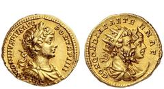 The Roman Empire Caracalla, 198 – 217 Aureus 201, AV 7.28 g. ANTONINVS PIVS AVG – PON TR P IIII Laureate, draped and cuirassed bust of Caracalla r. Rev. CONCORDIAE AETERNAE Jugate busts r. of Septimiu