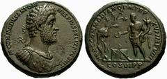 The Roman Empire Commodus Augustus, 177-192 No.: 426 Estimate: CHF 12000 d=41 mm Medallion circa 191, æ 60.60 g. M COMMODVS ANTONI – NVS PIVS FELIX AVG BRIT Laureate, draped and cuirassed bust r. Rev.