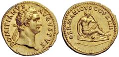 The George W. La Borde Collection of Roman Aurei Part I THE ROMAN EMPIRE Domitian, 81 – 96 Aureus 88-89, AV 7.60 g. DOMITIANVS – AVGVSTVS Laureate head r. Rev. GERMANICVS COS XIIII Germania seated r. 