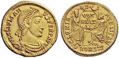 AN INTERESTING COLLECTION OF COINS OF JULIAN II (THE PHILOSOPHER) AND THE FESTIVAL OF ISIS Julian augustus, 360-363 Solidus, Arelate 360-363, AV 4.44 g. FL CL IVLIAN – NVS PERP AVG Pearl diademed, dra