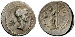 ROMAN REPUBLICAN COINAGE C. Iulius Caesar and P. Sepullius Macer. Denarius 44, AR 3.50 g. CAESAR IMP Wreathed head of Caesar r.; behind, eight-rayed star. Rev. P·SEPVLLIVS – MACER Venus standing l., h