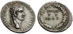 The Roman Empire Gaius, 37 – 41 Denarius circa 40, AR 3.72 g. C CAESAR AVG PON M TR POT III COS III Laureate head r. Rev. S·P·Q·R / P·P / OB·C·S· within oak wreath. C 21. BMC p. 150, note. RIC 28. CBN