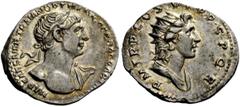 The Roman Empire Trajan, 98 – 117 Denarius circa 116, AR 3.58 g. IMP CAES NER TRAIAN OPTIM AVG GER DAC PARTHICO Laureate and draped bust r. with drapery on l. shoulder. Rev. P M TR P COS VI P P S P Q 