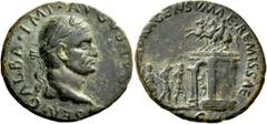 The Roman Empire Galba, 68 – 69 As, Tarraco (?) circa September to December 68, Æ 8.78 g. SER GALBA IMP AVGVSTVS Laureate head r., globe at point of bust. Rev. [QVA]DRAGENSVMAE REMISSAE Arch surmounte