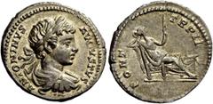 The Roman Empire Caracalla, 198 – 217 Caracalla is shown to mature throughout 9 differing portrait types on Roman coins from a young boy with a round head and straight hair (as Caesar) to Augustus wit