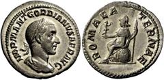 The Roman Empire Gordian I, 1– 22 April 238 It is difficult to tell Gordian I Africanus’ actual appearance from his coinage, as there seem to be two portrait types that differ considerably in their fa