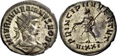The Roman Empire Numerian, 283 – 284 Numerian is shown firstly with a sparse short beard as caesar, and in his second portrait type as augustus with full short beard. His second portrait type continue
