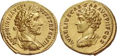 The Roman Empire Antoninus Pius, 138 – 161. Aureus 140, AV 7.60 g. ANTONINVS AVG PI – VS P P TR P COS III Laureate, draped and cuirassed bust r. of Antoninus r. Rev. AVRELIVS CAESAR AVG PII F COS Bare