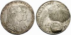 REGNO DI NAPOLI E REGNO DI SICILIA REGNO DI NAPOLI NAPOLI No.: 690 Estimate: EUR 700 d=40 mm Piastra 1791. AR, gr. 27,33 - ø 40,23 mm. D/ FERDINANDVS IV. ET M. CAROLINA VNDIQ. FELICES, , busti accolla