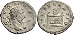 The Roman Empire Consecration coins of Trajan Decius, 249 – 251. Consecration issue of Marcus Aurelius. Antoninianus 250-251, AR 3.53 g. DIVO MARCO Radiate head of Divus Marcus Aurelius r. Rev. CONSEC