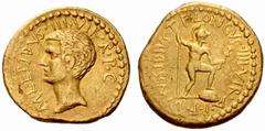 The Roman Republic M. Aemilius Lepidus and L. Mussidius Longus. No.: 374 Estimate: CHF 55000 d=21 mm M. Aemilius Lepidus and L. Mussidius Longus. Aureus circa 42, AV 7.97 g. M·LEPIDVS·III·VIR·R·P·C Ba