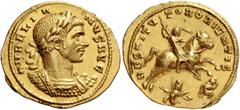 The Roman Empire Aurelian, 270 – 275. Aureus, Antioch early 273, AV 5.29 g. AVRELIA – NVS AVG Laureate and cuirassed bust r.; with lion’s skin (?) over l. shoulder. Rev. RESTITV – TOR ORIENTIS Aurelia