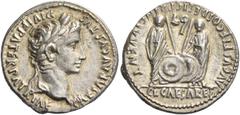 The Collection of a Perfectionist of Roman Imperial Silver Coins Octavian as Augustus, 27 BC – 14 AD. Denarius, Lugdunum circa 2 BC – 4 AD, AR 3.82 g. C AESAR AVGVSTVS – DIVI F PATER PATRIAE Laureate 