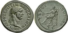 The Roman Empire Trajan augustus, 98 – 117. Sestertius Autumn 98 - Autumn 99, Æ 28.11 g. IMP CAES NERVA TRAIA – N AVG GERM P M Laureate head r. Rev. TR POT – COS II P P Pax seated l., holding branch i