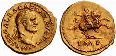 An Important Collection of Roman Gold Coins Part I The Roman Empire Galba, 68 – 69 No.: 11 Estimate: CHF 500000 d=20 mm Aureus July 68 – January 69, 7.22 g. IMP SER GALBA CAESAR AVG P M Laureate head 