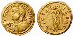 An Important Collection of Roman Gold Coins Part II The Roman Empire Tacitus, 275 – 276 No.: 196 Estimate: CHF 7500 d=20 mm Aureus, Ticinum 275-276, 4.53 g. IMP CM CL TA – CITVS PFE – AVG Laureate bus