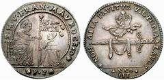 Importante collezione di monete veneziane Francesco Morosini Doge CVIII, 1688-1694 No.: 426 Estimate: EUR 1000.- d=37 mm Osella anno III (1690). AR 9,69 g. - ø 35,9 mm. •S•M•V•FRAN•MAVROCE•D { Simile 