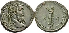 The Roman Empire Pertinax, January 1st – March 28th 193. Sestertius 193, Æ 25.66 g. IMP CAES P HELV – PERTINAX AVG Laureate head r. Rev. PROVIDENTIAE – DEORVM COS II / S – C Providentia standing l., h