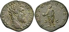 The Roman Empire Didius Julianus, 28th March – 1st June 193. Sestertius 193, Æ 18.03 g. IMP CAES M DID SEV – ER IVLIAN AVG Laureate head r. Rev. RECTOR – ORBIS Didius standing l., holding globe and ro