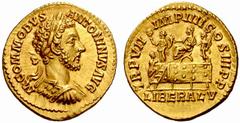 The Barry Feirstein Collection of Ancient Coins Part I The Roman Empire The mint is Roma unless otherwise stated Commodus augustus, 180 – 192 No.: 128 Estimate: CHF 18000 d=22 mm Aureus 1811-182, AV 7