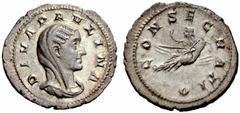 The Barry Feirstein Collection of Ancient Coins Part I The Roman Empire The mint is Roma unless otherwise stated Diva Pauilina, wife of Maximinus No.: 148 Estimate: CHF 600 d=21 mm Denarius 236, AR 2.