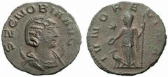 The Barry Feirstein Collection of Ancient Coins Part I The Roman Empire The mint is Roma unless otherwise stated Zenobia, mother of Vabalathus No.: 167 Estimate: CHF 4000 d=20 mm Antoninianus, Emesa (