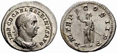 The Roman Empire The mint is Roma unless otherwise stated Balbinus, 22nd April – 29th July 238 No.: 797 Estimate: CHF 800 d=19 mm Denarius April-July 238, AR 3.23 g. IMP C D CAEL BALBINVS AVG Laureate