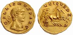 The Roman Empire The mint is Roma unless otherwise stated Gallienus sole reign, 260 – 268 No.: 812 Estimate: CHF 6000 d=20 mm Aureus 260-268, AV 2.81 g. GALLIENVS P AVG Laureate and cuirassed bust r. 