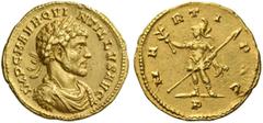The Roman Empire Quintillus, brother of Claudius II, July – September (?) 270. Aureus, Mediolanum July – September (?) 270, AV 4.87 g. IMP C M AVR QVI – NTILLVS AVG Laureate, draped and cuirassed bust