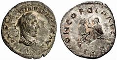 The Barry Feirstein Collection Part II The Roman Empire Regalianus, 260 - 261 No.: 172 Estimate: CHF 18000 d=23 mm Antoninianus or double-denarius, Carnuntum 259-260, AR 3.20 g. IMP C P C RE[GALIAN]VS