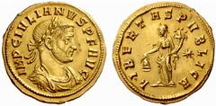 The Barry Feirstein Collection Part II The Roman Empire Julian I of Pannonia, November 284 – February 285 No.: 181 Estimate: CHF 25000 d=21 mm Aureus, Siscia late 284, AV 4.77 g. IMP C IVLIA – NVS P F