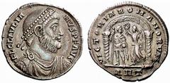 The Barry Feirstein Collection Part II The Roman Empire Julian II augustus, 360 – 363 No.: 219 Estimate: CHF 7000 d=24 mm Light miliarense, Antiochia 3rd November 361-26th June 363, AR 4.22 g. FL CL I