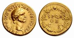 The Barry Feirstein Collection Part IV The Roman Empire Galba, 68 – 69 Aureus, Spanish mint (Tarraco ?) April–December 68, AV 7.80 g. SER GALBA IMP CAESAR AVG P M TR P Laureate head r. Rev. S P Q R / 