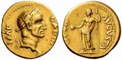 An interesting selection of Roman Gold Coins from the B.d.B Collection The Roman Empire Galba, 68 – 69 Aureus, Tarraco April-late 68, 7.66 g. IMP – GALBA Laureate head r., with globe at point of bust.