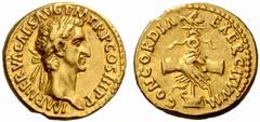 An interesting selection of Roman Gold Coins from the B.d.B Collection The Roman Empire Nerva, 96 – 98 Aureus 97, 7.52 g. IMP NERVA CAES AVG P M TR P COS III P P Laureate head r. Rev. CONCORDIA – EXER